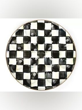 NEW! Mackenzie-Childs Courtly Check Egg Plate